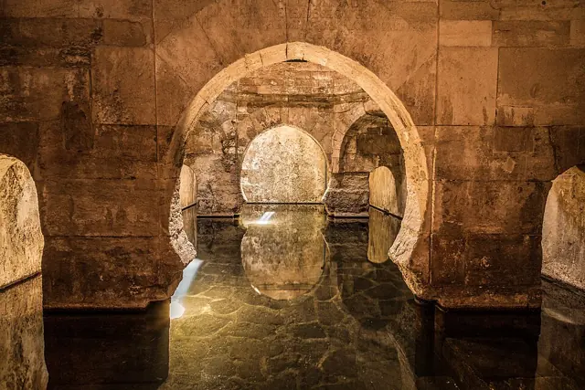 Arabs Baths of Alhama de Granada in Andalusia, Spain